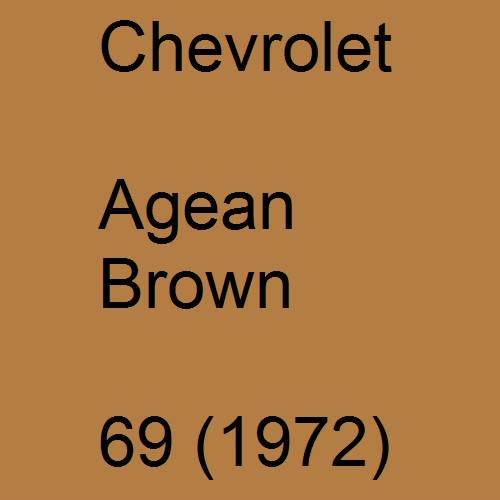 Chevrolet, Agean Brown, 69 (1972).